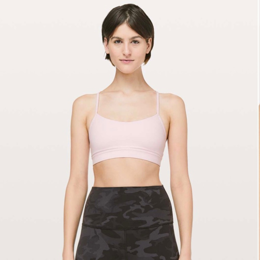 Lululemon Flow Y Bra Blissful Pink Size 2